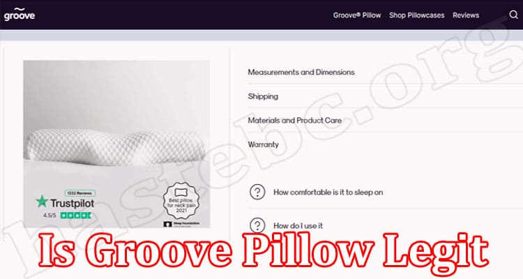 Groove Pillow Online Website Reviews