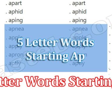 5 Letter Words Starting AP {July 2022} Wordle Help List!