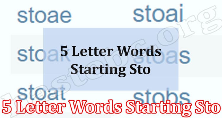 gaming tips 5 Letter Words Starting Sto