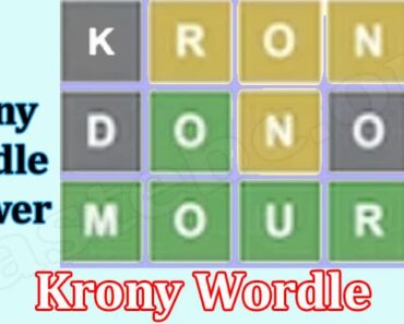Krony Wordle {Aug 2022} Is It Correct Word: Know Meaning