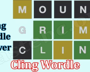 Cling Wordle {August 2022} Is It The Correct Answer?
