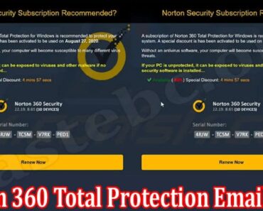 Norton 360 Total Protection Email Scam {Aug} Read Here!