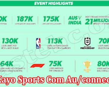 Kayo Sports Com Au/connect {Sep} Grab Full Information