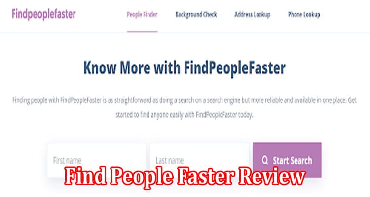 Find People Faster Online Review