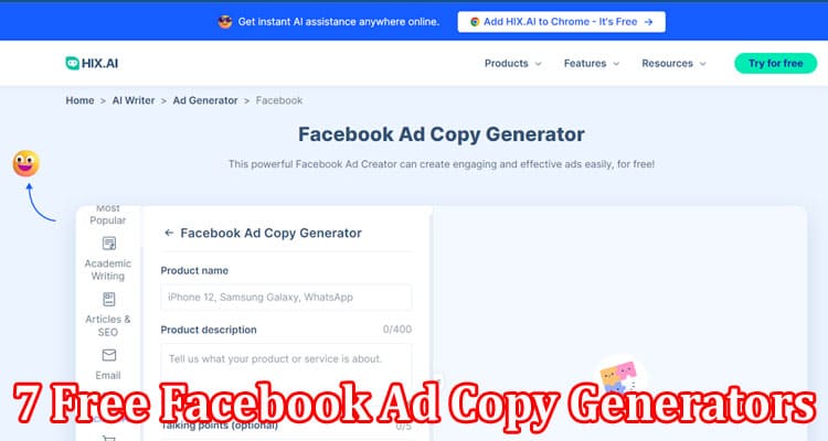 Complete Information About Top 7 Free Facebook Ad Copy Generators for Your Business